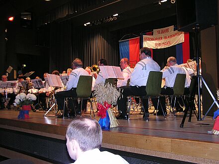 Blaskapelle Bblingen bei der Jubilumsfeier im Brgerhaus Maichingen.