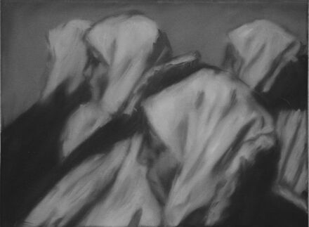 Helga Dengjel: Ohne Titel, Nr. 5, 2001, 30 x 40 cm, l auf Leinwand