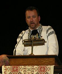 Dr. Bernd Fabritius, stellvertretender Bundesvorsitzender der Landsmannschaft der Siebenbrger Sachsen in Deutschland, whrend seiner Festrede in Kitchener.