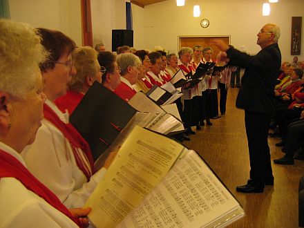 Der Frther Chor bei seiner zehnjhrigen Jubilumsfeier.