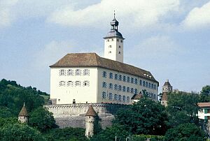 Schloss Horneck in Gundelsheim am Ufer des Neckar, zwischen Heilbronn und Heidelberg gelegen, ist heute Sitz der zentralen Kultureinrichtungen der Siebenbrger Sachsen in Deutschland. Foto: Marius Tataru