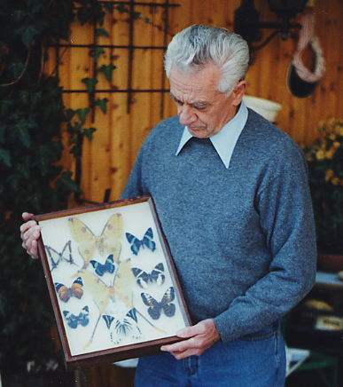 Ungewöhnliches Hobby: Schmetterlingszüchter Michael Konradt in Geretsried.