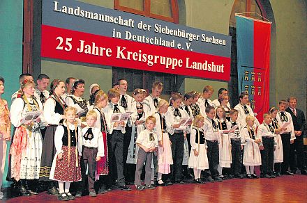 Die Tanzgruppen des Kreisverbandes Landshut, die Erwachsenen-, Jugend und Kindertanzgruppe, ernteten fr ihre Auftritte starken Applaus. Foto: Falk Bottke