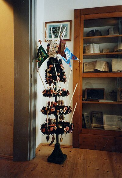 Christleuchter aus Neppendorf im Landlermuseum von Bad Goisern/sterreich. Foto: Konrad Klein