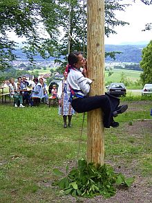 Erstmals erklomm ein Mdchen die Krone in Lrrach: Heike Graef. Foto: Gerhard Greger