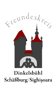 Das knftige Logo des Freundeskreises Dinkelsbhl Schburg/Sighisoara erhlt noch den letzten Feinschliff.