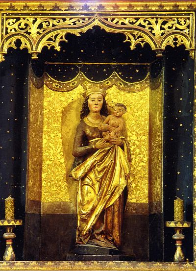 Maria mit dem Jesuskind („Braller Madonna“), Veit-Sto-Schule, siebenbrgisch, 1520.