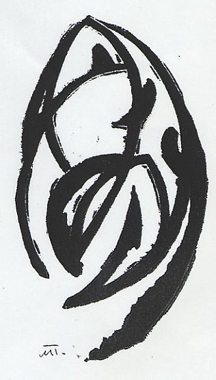 Hans Mattis-Teutsch: Komposition (Linolschnitt)