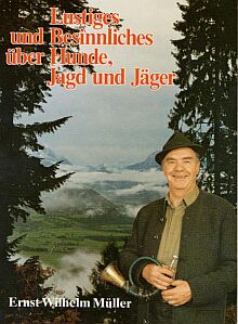 Ernst Wilhelm Mller auf dem Titelbild eines seiner Jagdbcher.