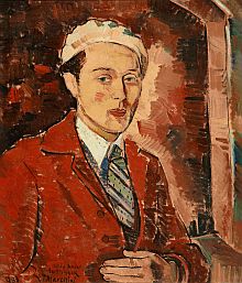 Tasso Marchini: Bildnis des Malers Antal Andor Flp, 1933, l auf Leinwand, 71 x 61 cm, Sammlung Dr. Josef Bhm, Freiberg/Sachsen