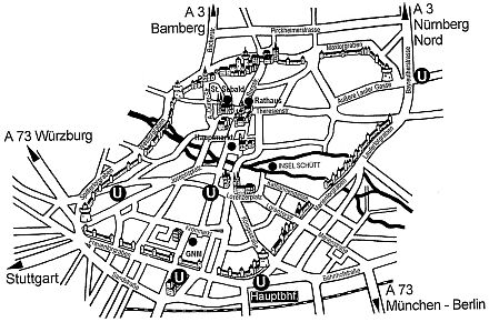 Stadtplan von Nürnberg