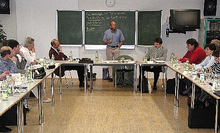 Michael Acker (Bildmitte) vom Mnchner Merkur verkrpert engagierten Journalismus. Foto: Gnther Melzer.