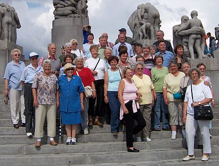 36 Siebenbrger, Banater und Bayern unterwegs in Sdnorwegen, hier im skulpturenreichen Vigelandspark. Foto: Klaus Andree