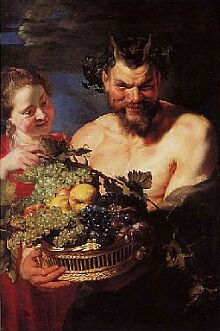 Peter Paul Rubens (1577-1640): Satyr und Mdchen, l auf Leinen, 112 x 71 cm, Sammlung Schnborn-Buchheim.