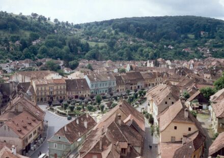 Schburg - Blick vom Stundturm auf die Unterstadt. Foto: Julia Schnheinz