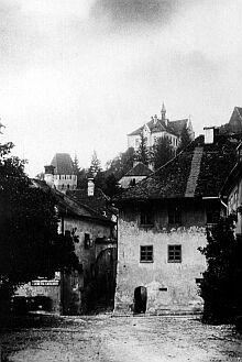 Historische Ansicht des Dracula-Hauses.