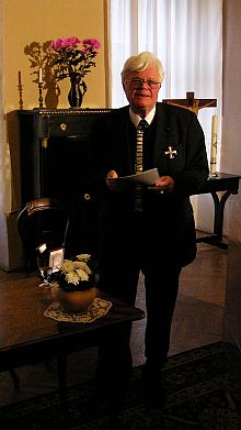 Der Schriftsteller Eginald Schlattner wurde mit dem Ehrenkreuz der Republik sterreich ausgezeichnet. Foto: Martin Ohnweiler.