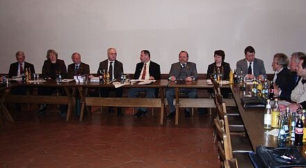 Gemeinsame Sitzung der Landsmannschaft und des Stadtrates in Dinkelsbhl