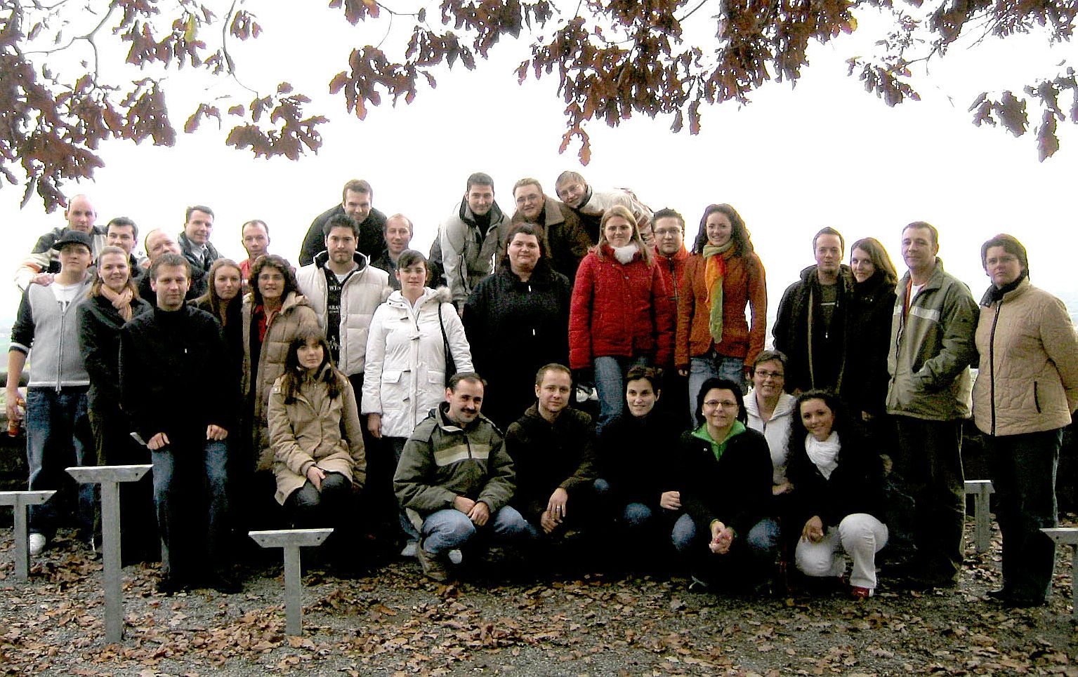Die Seminarteilnehmer in Weinbergen auf dem Mnchsberg. Foto: Karin Ngler