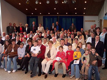 Ein Teil der Teilnehmer am Tobsdorfer Treffen in Gomadingen. Foto: Eduard Herbert