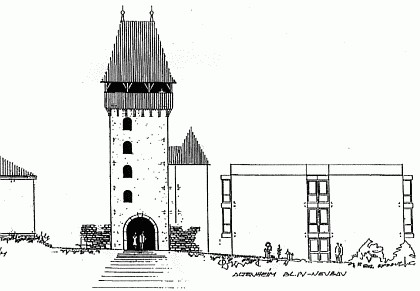 Skizze des geplanten „Turms der Erinnerung“.