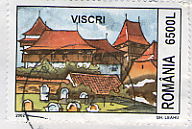 Kirchenburg Deutsch-Weikirch auf der neuen Briefmarkenserie der rumnischen Post