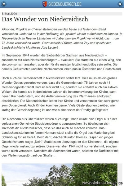 Ein Artikel in der Mobilansicht