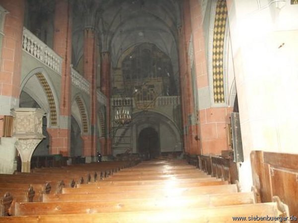 Evangelische Stadtpfarrkirche in Bistritz: Kirchenschiff