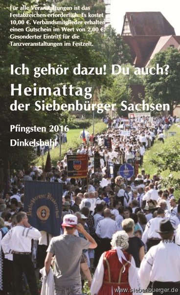 Titelbild vom Programmheft Heimattag 2016 Titelbild vom Programmheft Heimattag 2016