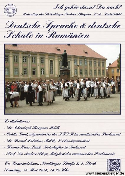 Samstag, 14. Mai 2016, 10.30 Uhr: Ausstellungseröffnung im Konzertsaal, Im Spitalhof, Dr.-Martin-Luther-Str. 6. „Sozialwerk der Siebenbürger Sachsen – 30 Jahre im Dienste der Landsleute“. Dokumentationsausstellung. Einführung: Dr. Johann Samstag, 14. Mai 2016, 10.30 Uhr: Ausstellungseröffnung im Konzertsaal, Im Spitalhof, Dr.-Martin-Luther-Str. 6. „Sozialwerk der Siebenbürger Sachsen – 30 Jahre im Dienste der Landsleute“. Dokumentationsausstellung. Einführung: Dr. Johann