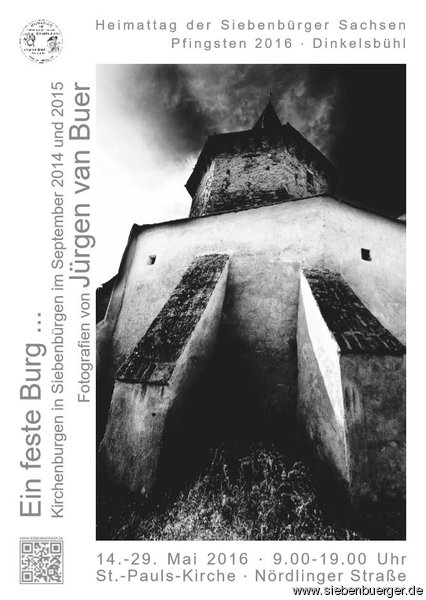 Plakat Ausstellung Ein feste Burg  Kirchenburgen in Siebenbrgen"