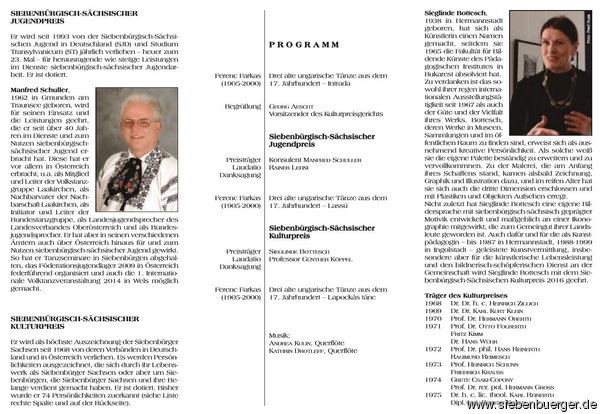 Faltblatt Preisverleihung Faltblatt Preisverleihung