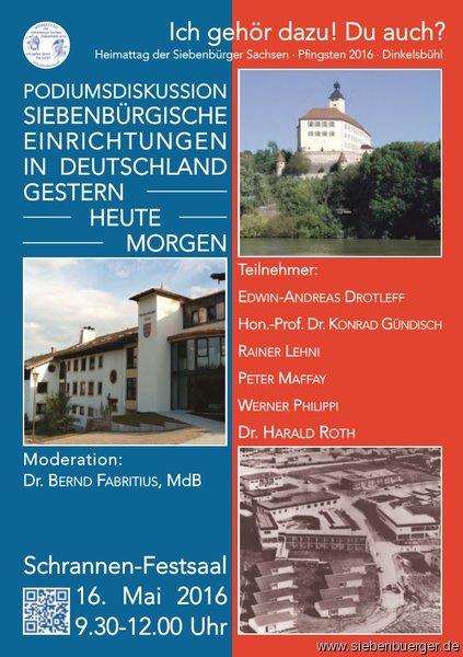 Plakat Podiumsdiskussion im Schrannen-Festsaal