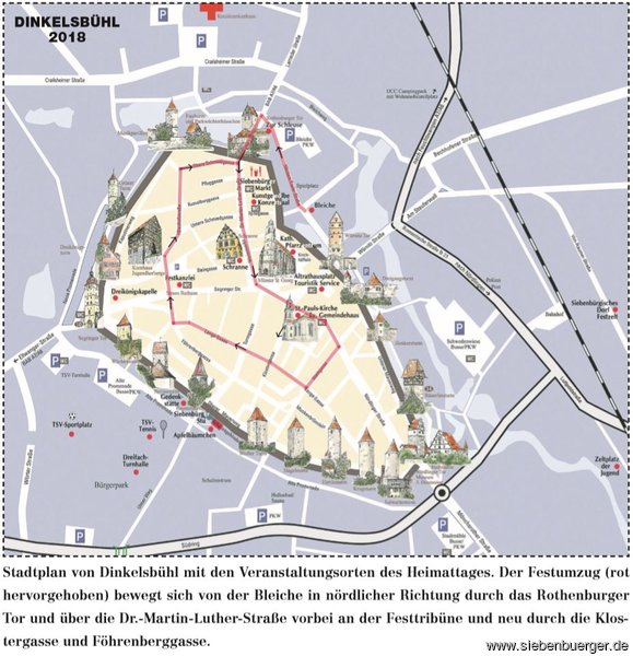 Stadtplan Dinkelsbhl 2018