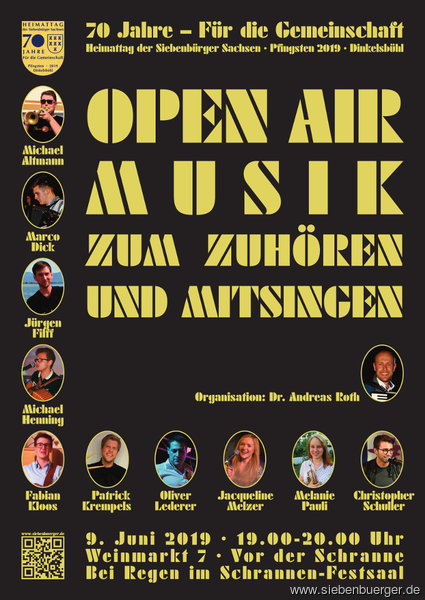 Open Air Musik zum Zuhören und Mitsingen