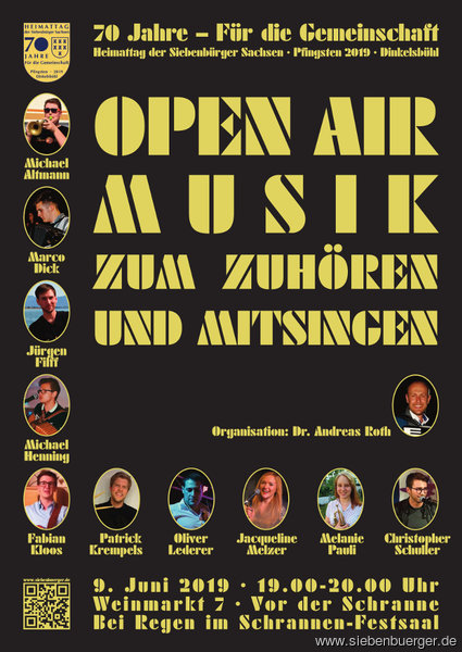 Open Air Musik zum Zuhren und Mitsingen