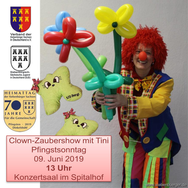 Clown-Zaubershow mit Tini