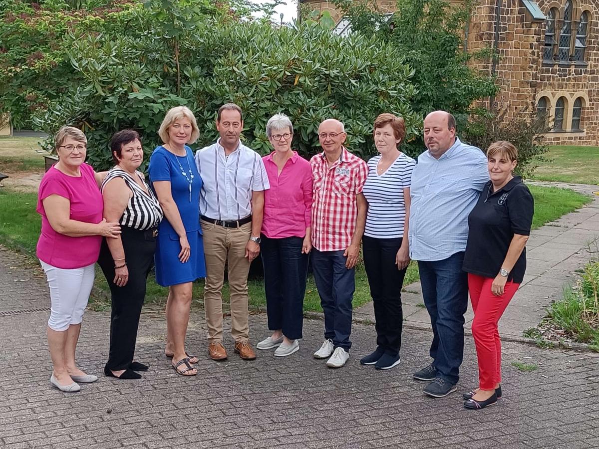 Der Vorstand der Kreisgruppe bei den Wahlen 2022 ...