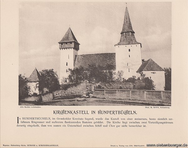 Hundertbcheln - Kirchenkastell um 1900
