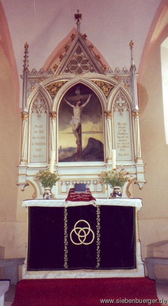 Altar der Abtsdorfer evangelischen Kirche