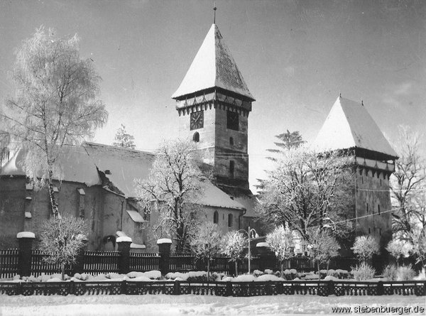Agnethler Kirchenburg im Winter