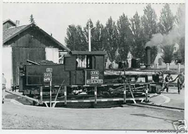 1967. Agnetheln. Remise fr die Schmalspurbahn-Lokomotive. Geschickt:Georg Schoenpflug von Gambsenberg
