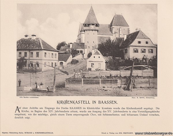 Baaen - Kirchenkastell um 1900