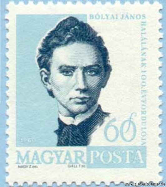 Johann von Bolya (=Bell), der gre Mathematiker, Sohn des Mathematikers Wolfgang von Bolya. Geschickt: Georg Schoenpflug von Gambsenberg