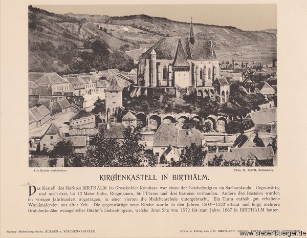 Birthlm - Kirchenkastell um 1900
