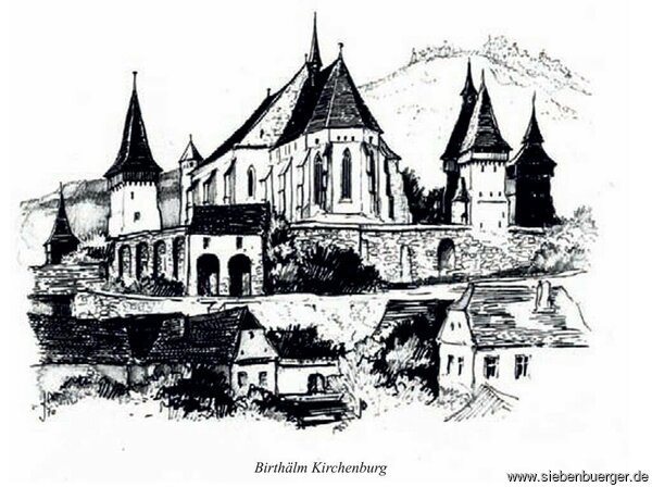 Birthlm-Kirchenburg und Evang. Bischofssitz in Siebenbrgen
