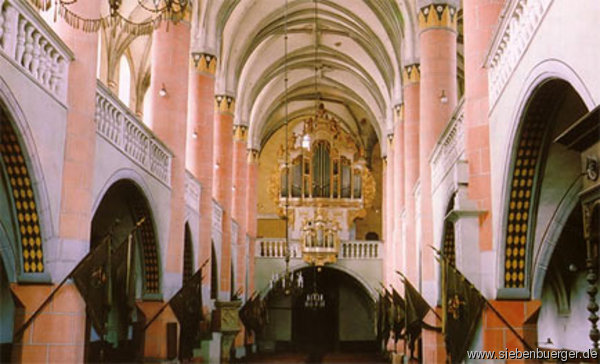 Orgel und Empore - Bistritzer Stadtpfarrkirche