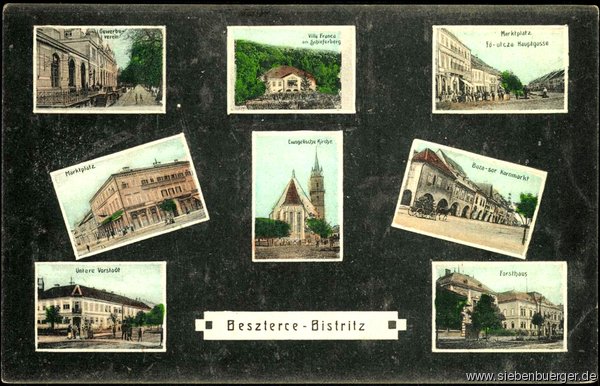 Bistritz-Ansichtskarte 1909