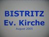 Bistritz Ev. Kirche im August 2005
