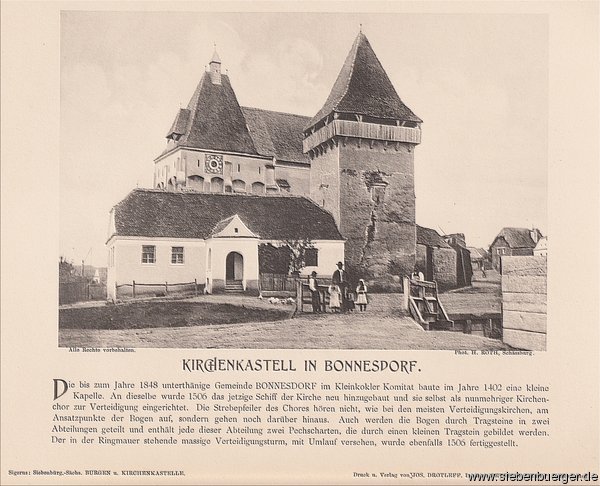 Bonnesdorf - Kirchenkastell um 1900